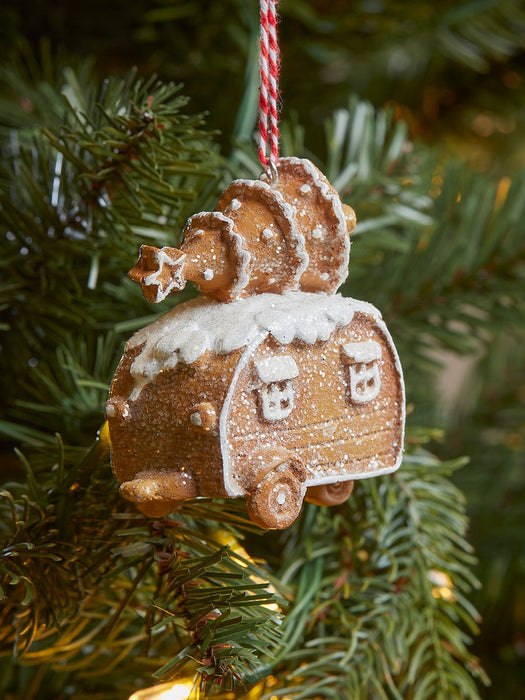 Three Hanging Gingerbread Vehicles