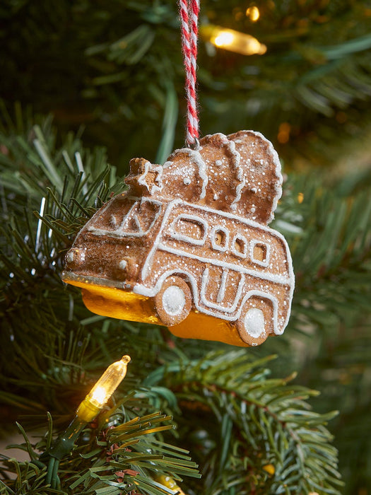 Three Hanging Gingerbread Vehicles