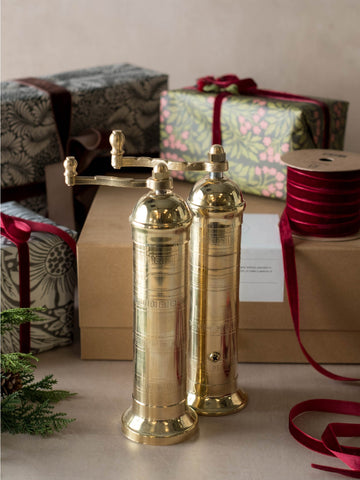 Brass Salt & Pepper Mill Gift Set