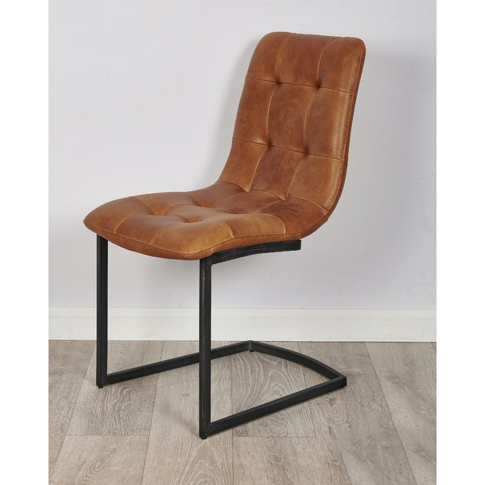 Ex-Display Cantilever Faux Chair