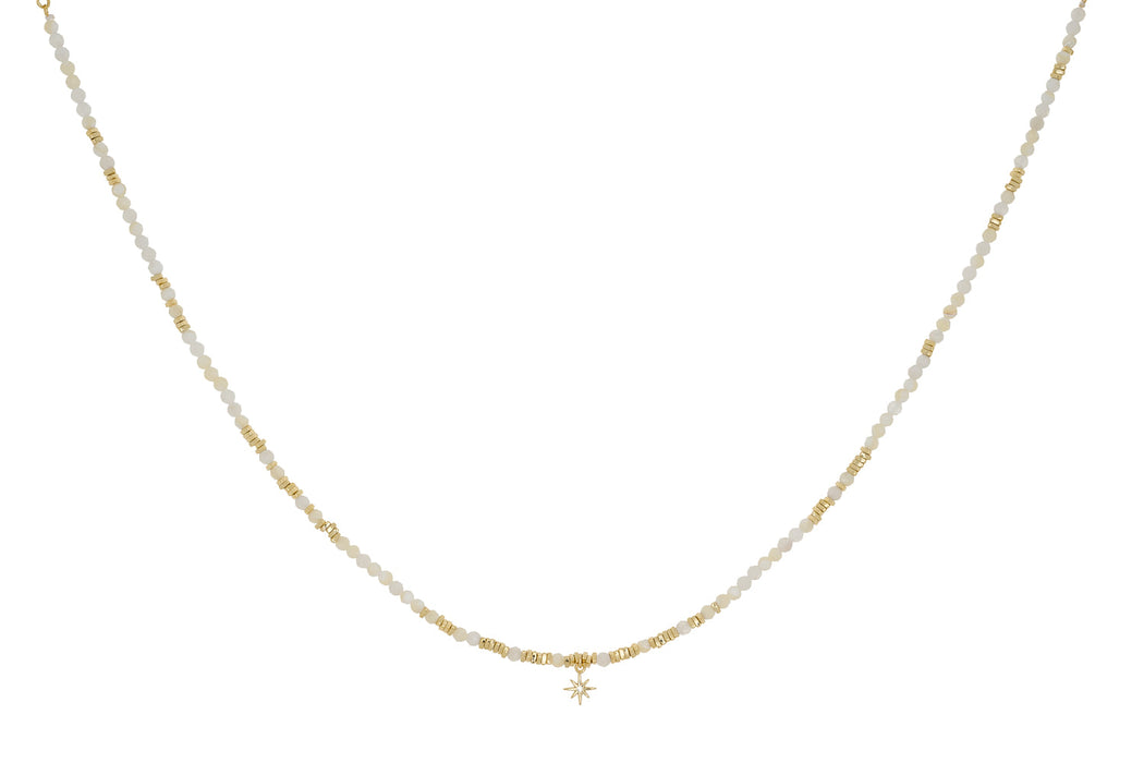 Yolanda Gold, Pearl & Moonstone Necklace