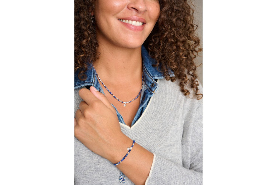 Yolanda Silver & Kyanite Mix Gemstone Necklace