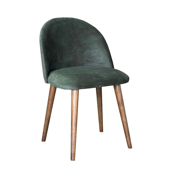 Zena Green Velvet Chair - In Stock
