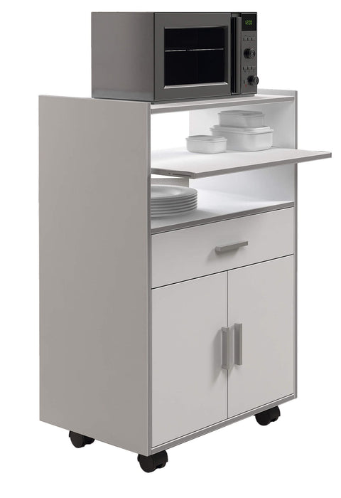 White and Grey Kitchen Trolley 009910O