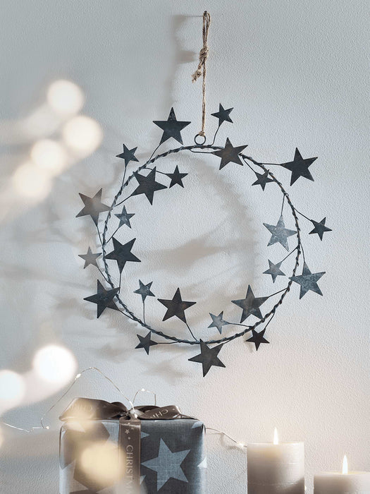 Zinc Star Wreath