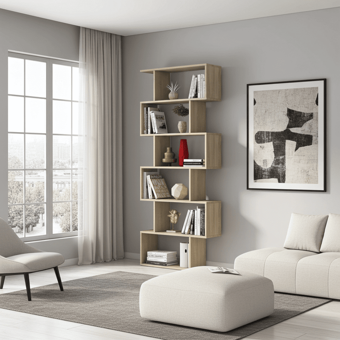 Zing Oak Effect Bookcase - 2605