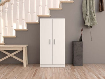 Amos Mann White Shoe Cupboard